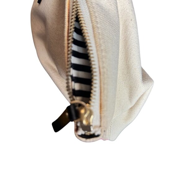 Kate Spade New York Tote/travel Bag Pink and Cream Cotton Canvas Large - Picture 5 of 16